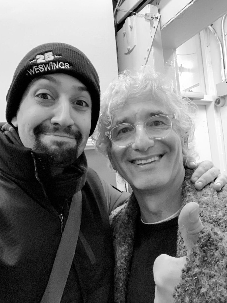 Lin_Manuel's tweet photo. Writer’s Corner: @ed_solomon at the @freestylelove supreme show tonight! Excellent! https://t.co/RJWJJYQTpJ