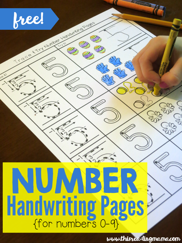 thisreadingmama's tweet photo. WRITING NUMBERS WITH TRACE AND TRY: These FREE Trace and Try Handwriting Pages are a great way to help kids with #writingnumbers in a simple, yet fun way! Pages include numbers 0-9. https://t.co/mWRYbinMLp https://t.co/Smvxay7TcR