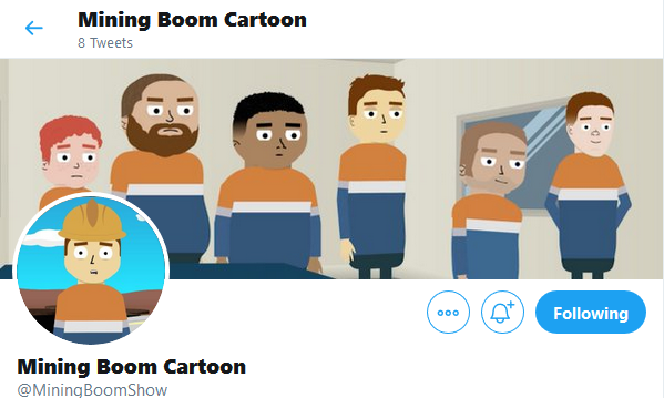 projectisaGO's tweet photo. Who's a fan of the FB cartoon 'mining boom'? @miningboomshow we at #piago are!!! https://t.co/86czWxRcaz