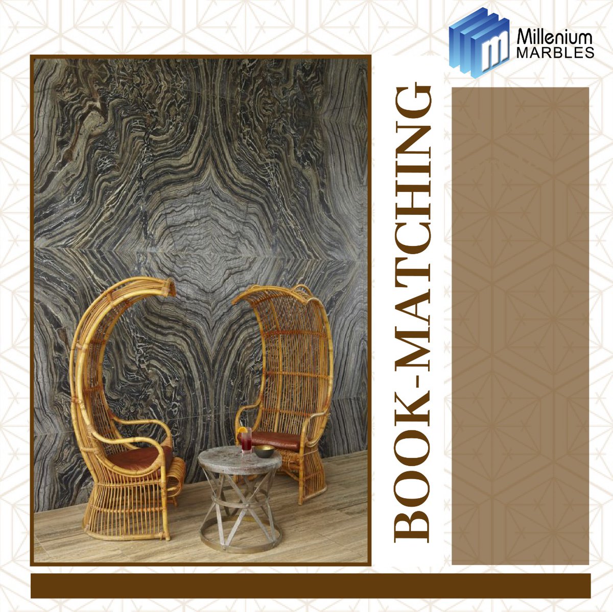 milleniummarble's tweet image. Not all natural stones can be used for bookmatching. Bookmatching works best with stones that have strong veins and linear patterns or plenty of movement. Slabs with more uniform patterns wouldn’t make sense to bookmatch
#milleniummarbles #usenaturalstone #bookmatching #interiors