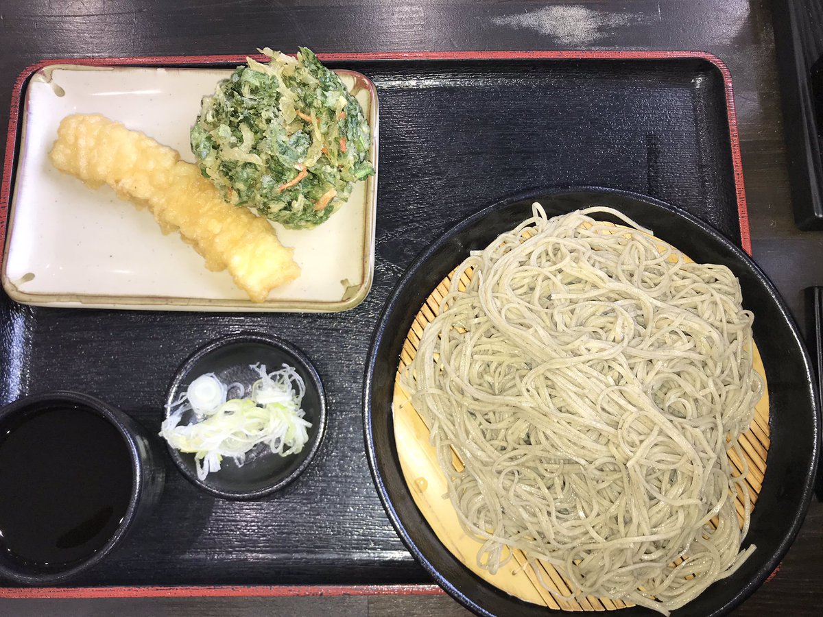Lets eat lunch! Soba and Tempura.