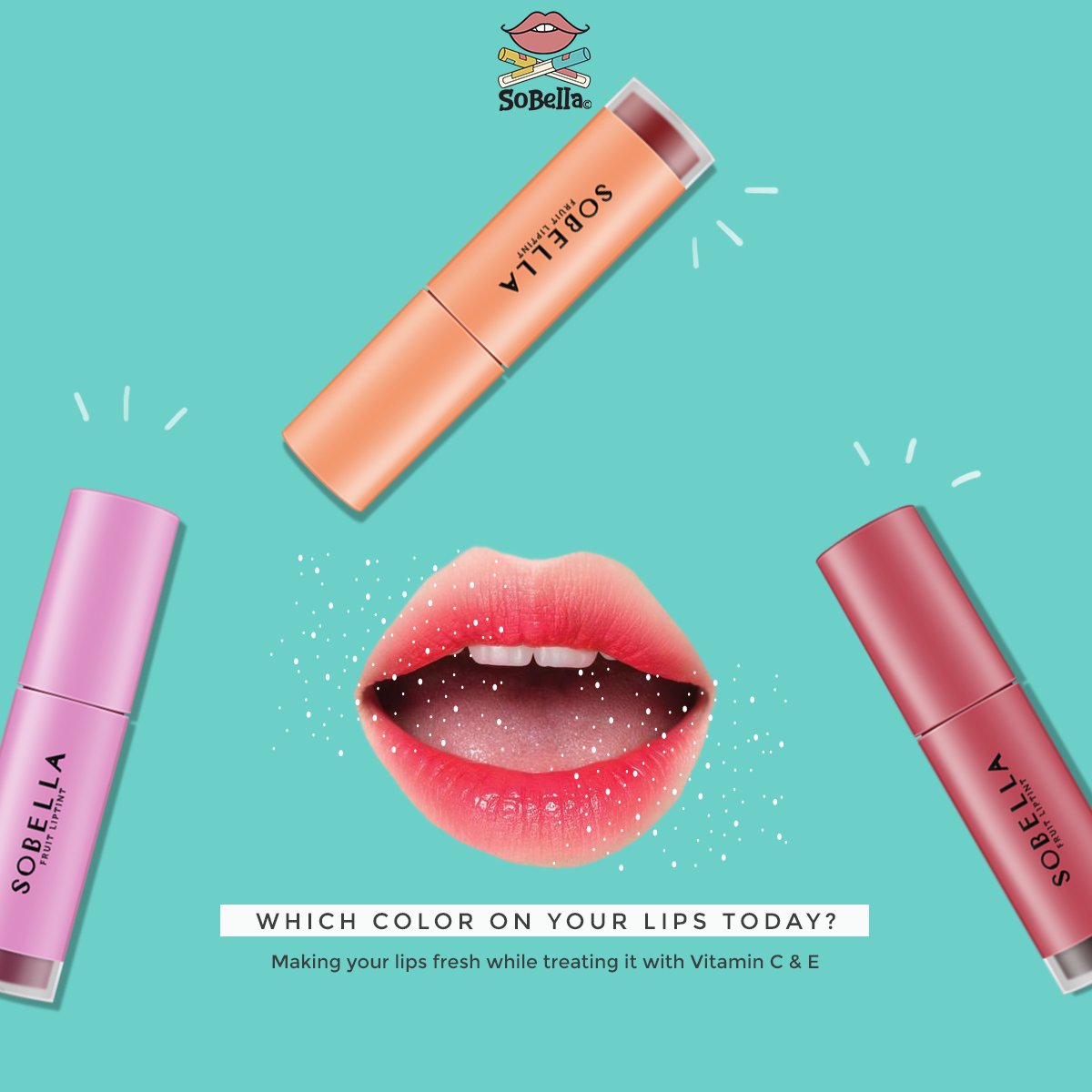 mama_dya90's tweet photo. Dah lama tak tengok muka pucat lepas ada Fruit Tint by Sobella. Betul betul penyelamat tak kira masa duduk rumah atau pun kat luar. 
Calit di bibir terus #resap dan 2maintain satu hari. Best sangat! ❤️ Love sangat.😍
Bibir dya tak gelap macam dulu gais✋ serious talk. https://t.co/WWXUXcVapZ