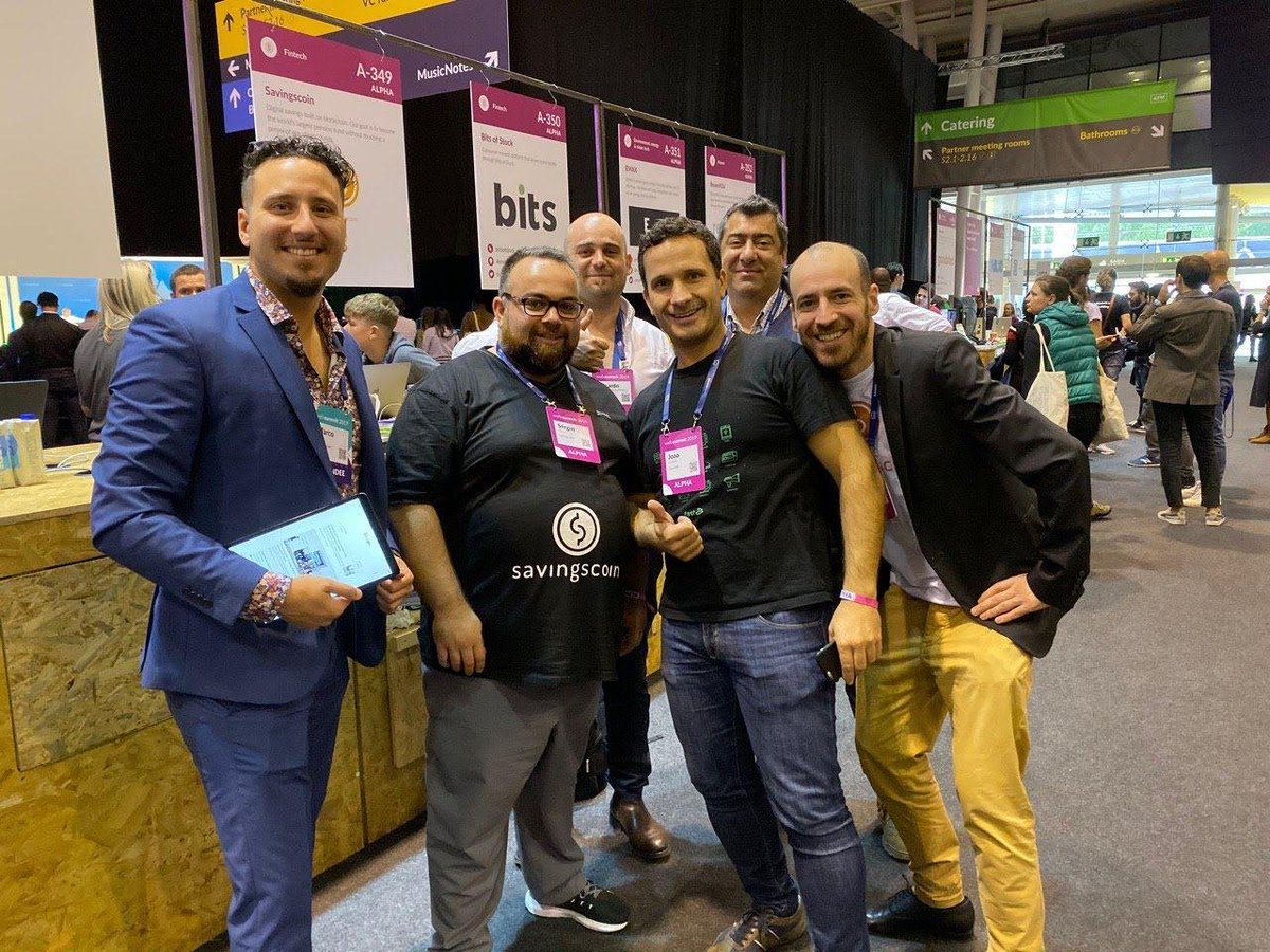 SavingscoinSVG's tweet photo. Savingscoin as Alpha Startup in WebSummit 2019. Amazing week!
π
07/11/2019
#savingscoin #tokenation #defi #hyperledger #Hyperledgersawtooth #blockchain #DLT #StartupLeiria #VOID #VOIDsoftware #startup #Leiria #WebSummit #SVG https://t.co/Hm9gNUpTGZ