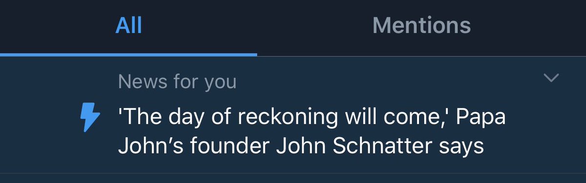 miclainkeith's tweet photo. so we’re all going to die by the hand of papa john https://t.co/s5V686h1Qo