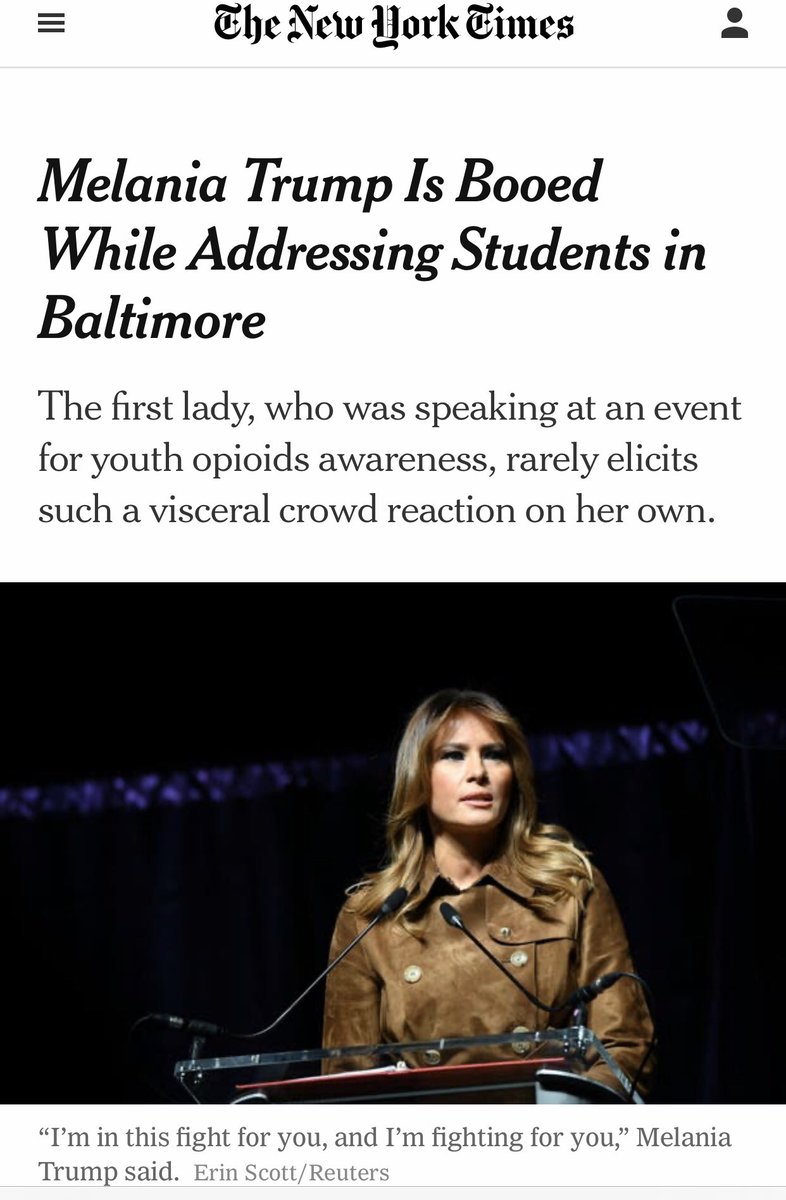 方舟子on Twitter 川普夫人去给中学生演讲 也被嘘了 这一家子最好躲着年轻人