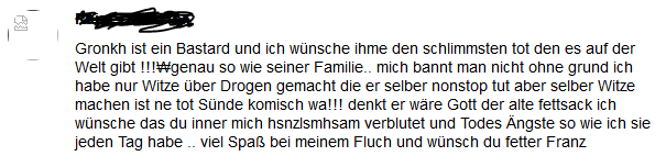 Gronkh's tweet photo. "Ich wurde zu Unrecht gebannt!"

Ja, jetzt bin ich sicher, da wurde wohl auf jeden Fall der Falsche erwischt und man sollte das nochmal überdenken 🤔

#NiceGuy https://t.co/tTpxXBckRN