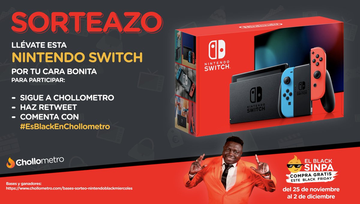 chollometro's tweet photo. 🍄🍄 NUEVO SORTEAZO BlackSinpa 🍄🍄

➡️ Haz 🔁 a este tweet
➡️Comenta con #EsBlackEnChollometro diciéndonos por qué nos amas tanto 😜 . Cuantas más veces más posibilidades!

Sigue a Chollometro! https://t.co/ExbWDN3JXW