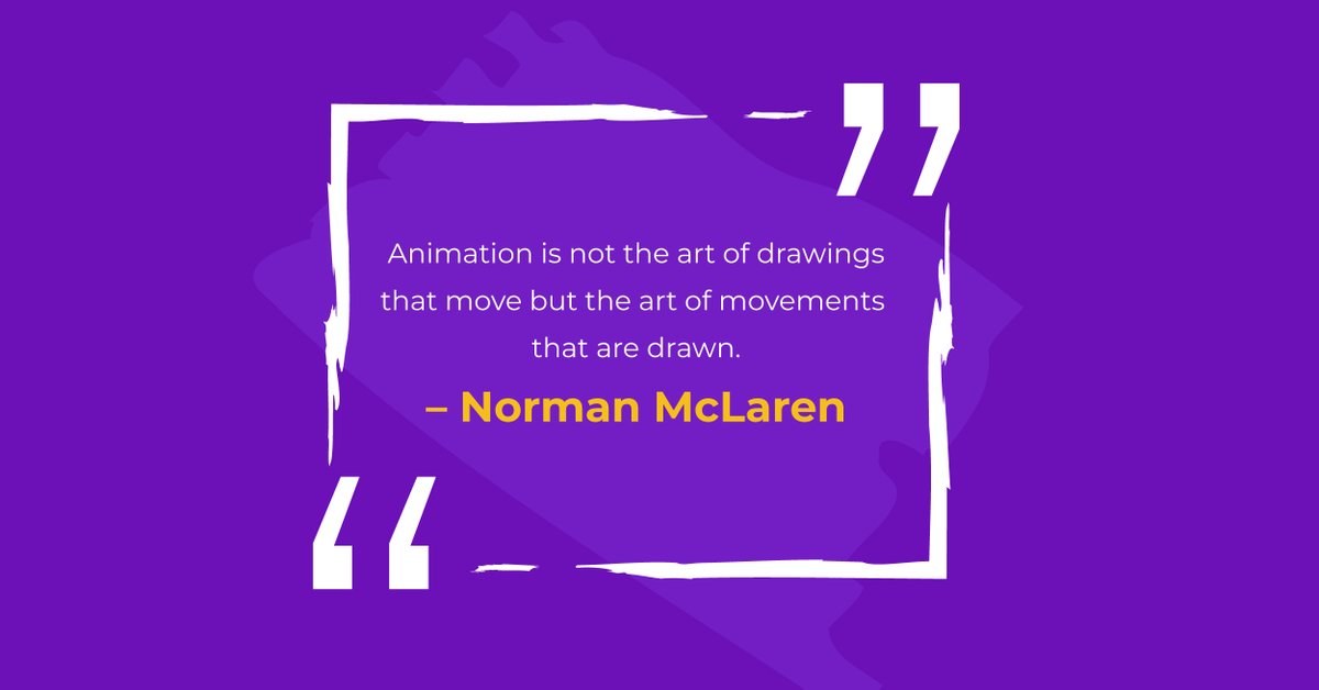 vAnimationStud1's tweet photo. “Animation is not the art of drawings that move but the art of movements that are drawn.” – Norman McLaren
https://t.co/V6Pnkf1zlW

#animations #quotes #videos #explainers https://t.co/K3lPGXgW1M