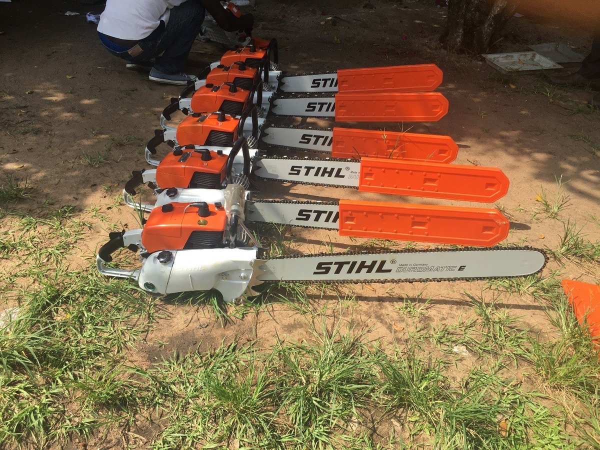 PompierCi's tweet photo. En plus de tous les équipements spécifiques aux pompiers, le projet de modernisation et d’extension de la protection civile en Côte d’Ivoire a fait l’acquisition de 10 tronçonneuses https://t.co/cB6YOHqVcG https://t.co/bhAAqICihi