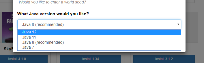 Serverminer Java 11 And 12 Are Now Available For Instant Install On Serverminer T Co Zccjrtc2dy Twitter
