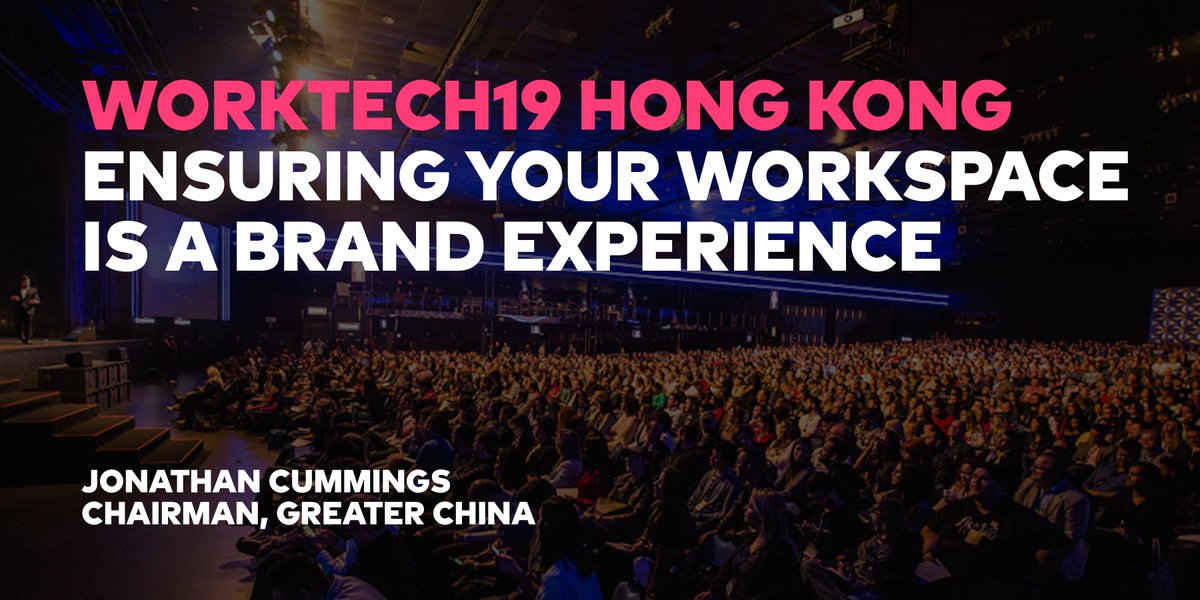 morgan__holt's tweet image. Next week at Worktech19 Hong Kong, Greater China Chairman JonathanHK will present ‘Ensuring Your Workspace Is A Brand Experience’. Join us on 4th Dec at Harbour Grand Hotel, North Point. More Details: bit.ly/2NXQrSu 
unwired #worktech19 #workpl…