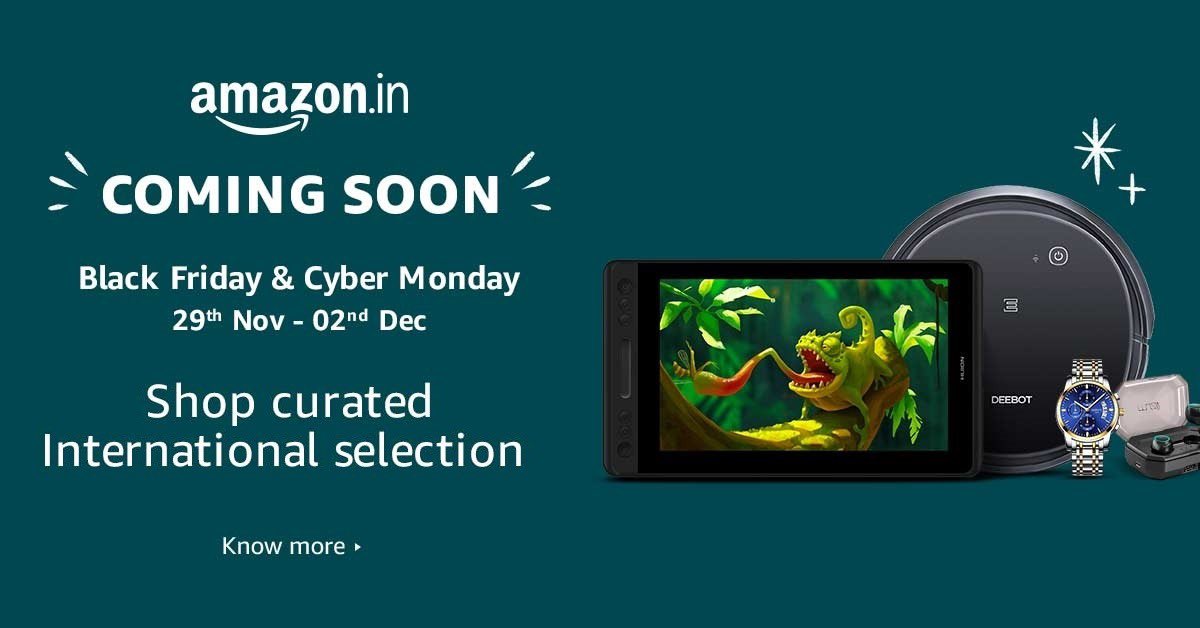 We’ve curated the coolest gadgets and the best of international brands. #BlackFriday and #CyberMonday are coming soon to Amazon. Are you ready? amazon.in/l/14307638031