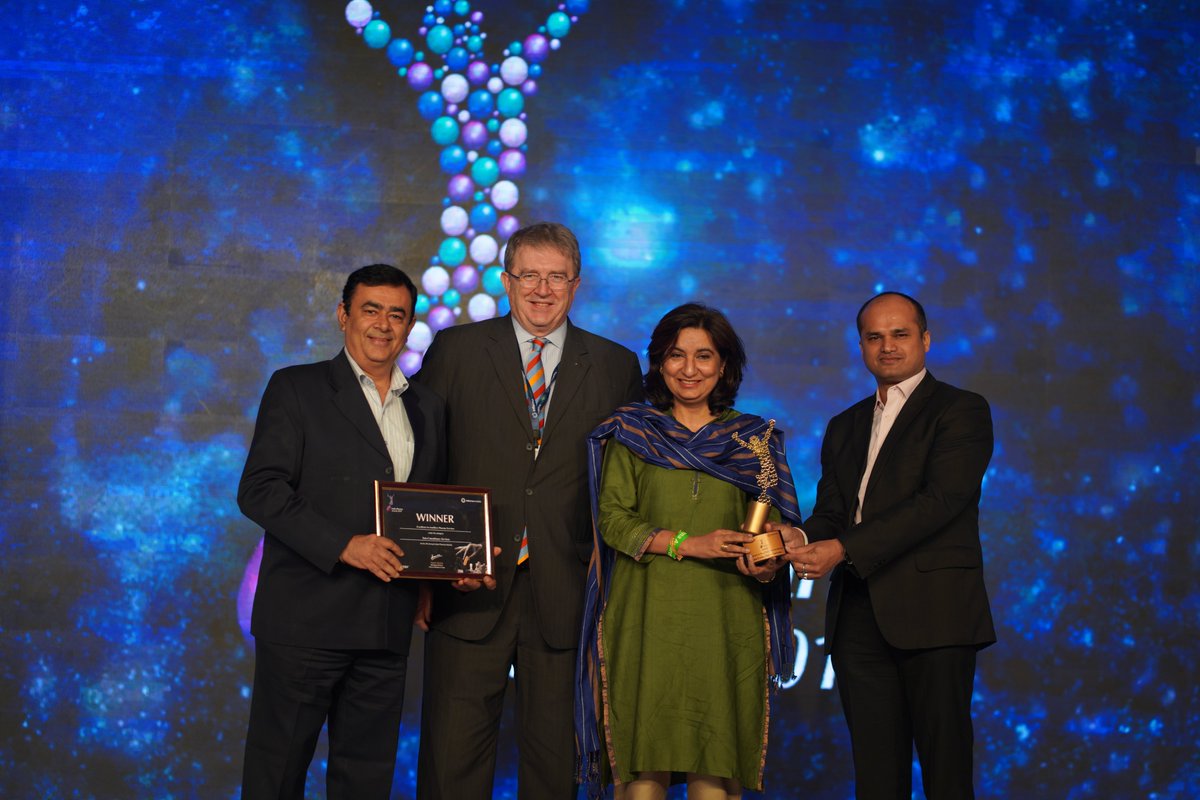Congratulations to <a href="/TCS/">Tata Consultancy Services</a> on winning the award in category "excellence in Ancillary Pharma Services". #IPA2019 #IndiaPharmaAwards