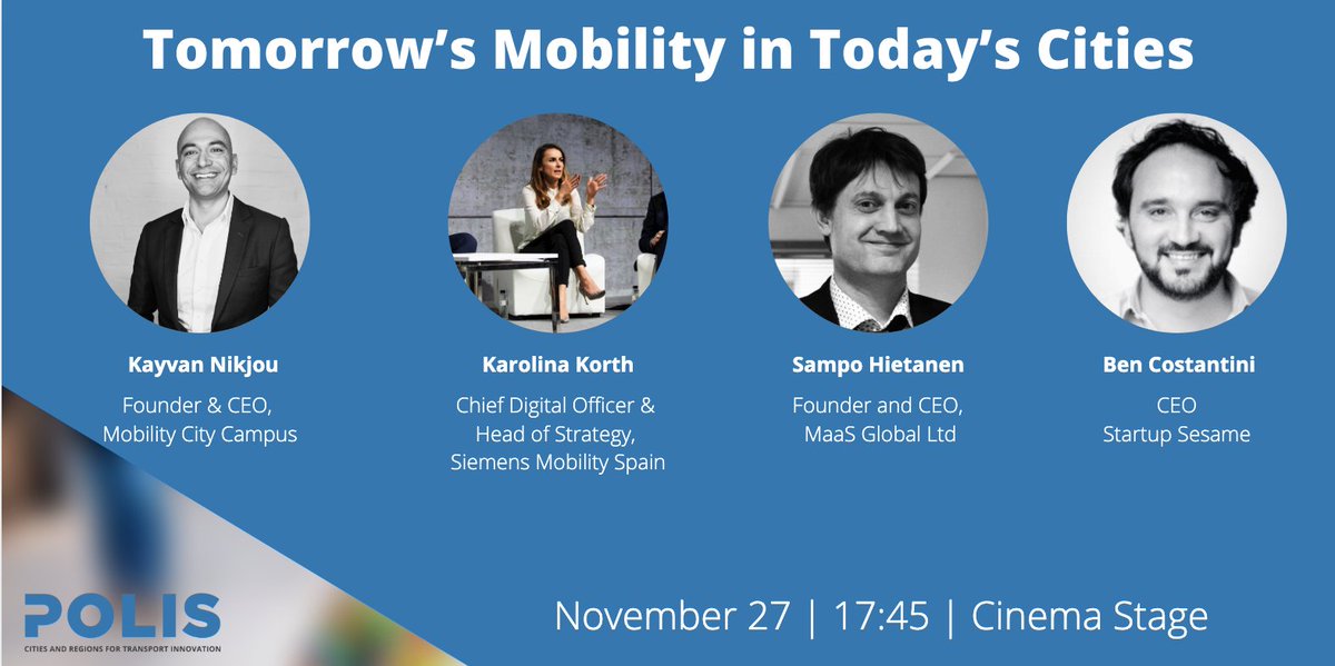 sesamers's tweet photo. #TeamSesame is in Brussels today at @POLISnetwork 🚗
Join our CEO @bencostantini in the "Tomorrow's #mobility in Today's Cities" session together with representatives of @SiemensMobility, @maas_global & Mobility City Campus! #Polis19
Let us know if you're coming 🙌 https://t.co/mXYdfgKDbW