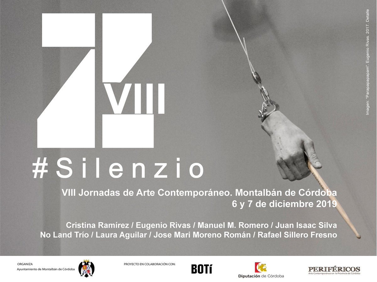 6 y 7 de diciembre. Z #Silenzio VIII jornadas de arte de Montalbán de Córdoba. <a href="/AytoMontalban/">Ayuntamiento Montalbán de Córdoba</a> <a href="/dipucordoba/">Diputación de Córdoba</a>  #perifericos