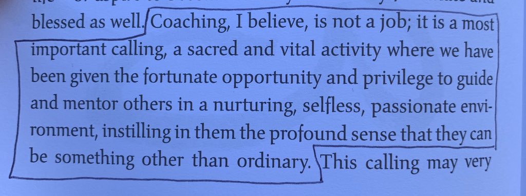 DonnaFishter's tweet photo. “Coaching is a calling. It is a sacred activity.” excerpt below from @WayofChampions1 Dr. Jerry Lynch in his book Coaching With Heart https://t.co/MlIA9ElFyq