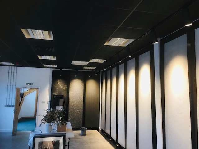 FlindersElectr2's tweet photo. A recent lighting installation at a Caesar Stone Showroom in Manchester, completed by the MFE team. Lighting for Showrooms and retail spaces. #retailers #LightsUp @MartinFlinders @marc https://t.co/5nyxfWdA2q