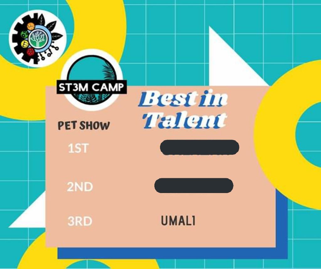 charlesjacobbb's tweet photo. Congrats, UMALI!
#ST3MCamp https://t.co/FXb4ICUzTh