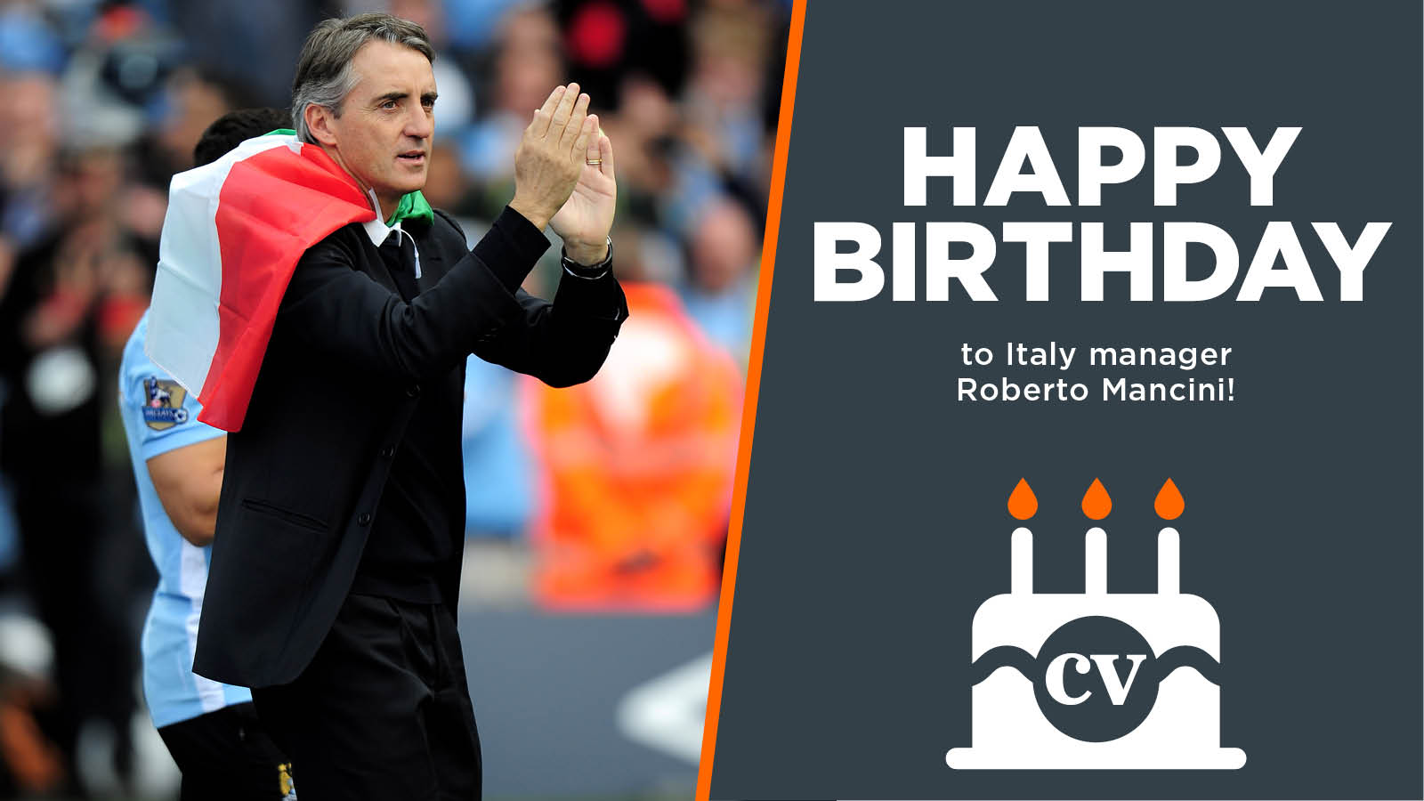 Happy birthday to former Manchester City and current Italy manager Roberto Mancini! 