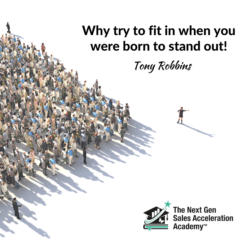 gen_sales's tweet photo. “Why try to fit in when you were born to stand out!” – Tony Robbins https://t.co/Mn5V83wxqj