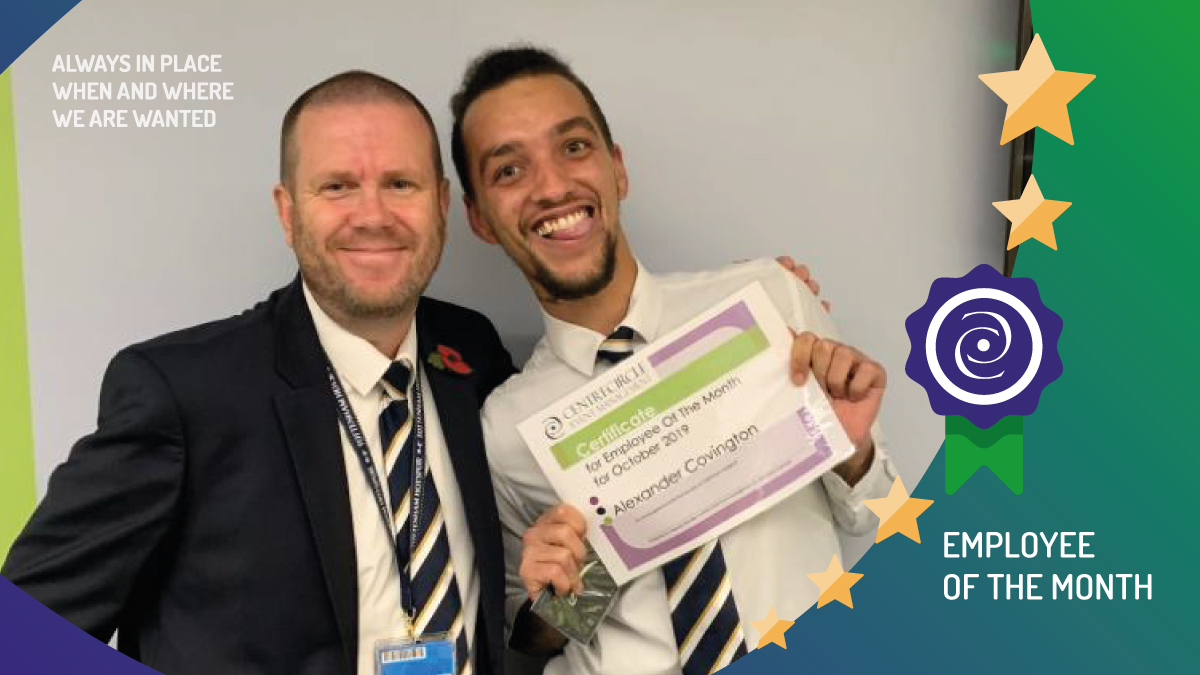CentreCircle1's tweet photo. YAY! 🙌 October Employee of the Month goes to Alex Covington, who was presented with the award due to his exceptional work as Supervisor at the Tottenham Hotspur Stadium. #massivecongratulations #welldone #thankyou https://t.co/jcNjJmcBdX