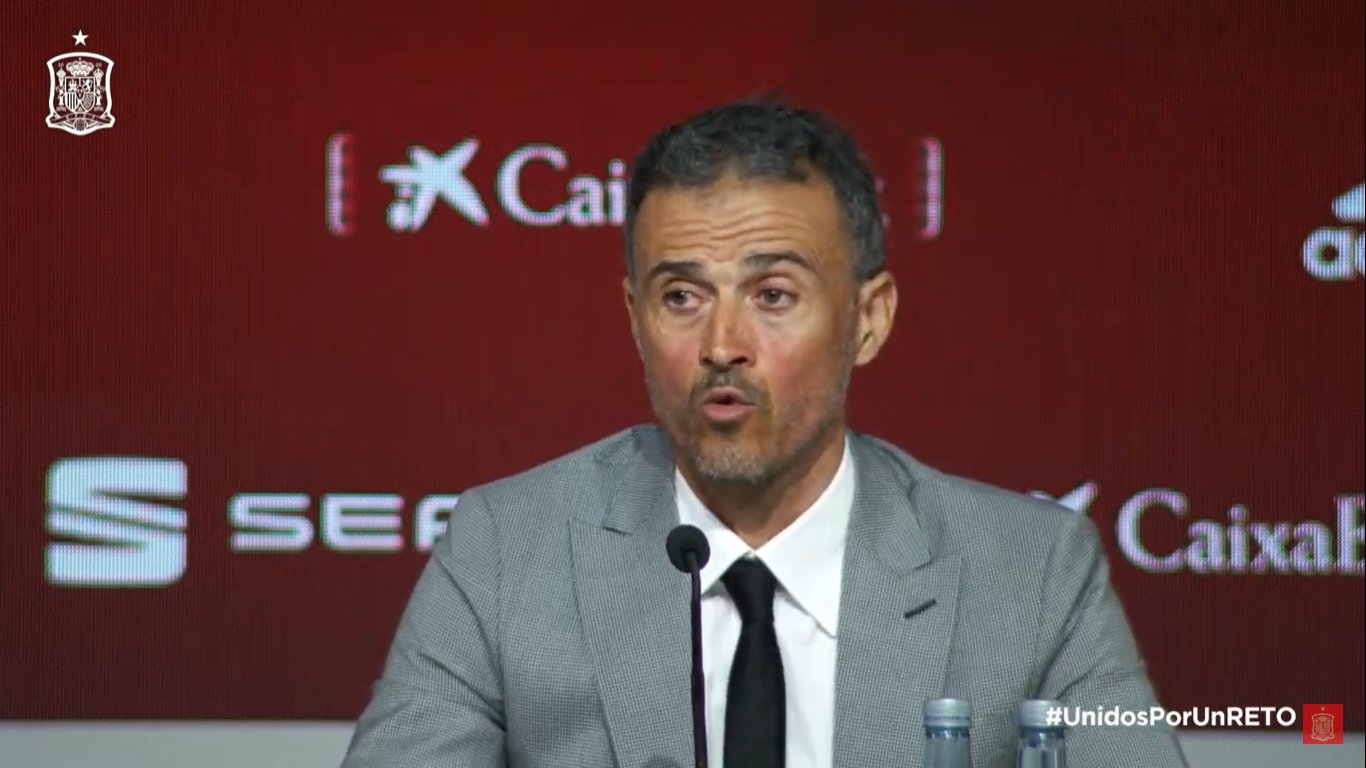 Luis Enrique, en su presentación con España.