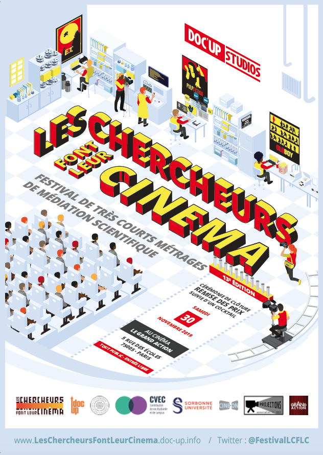 MxmFchs's tweet photo. J-3 avant la cérémonie de clôture du @FestivalLCFLC : les chercheurs s'apprêtent à faire leur cinéma !
L'entrée est libre ! Venez nombreux en apprendre plus sur la recherche qui a lieu en ce moment même à Paris ! https://t.co/jMQX9Cjey1