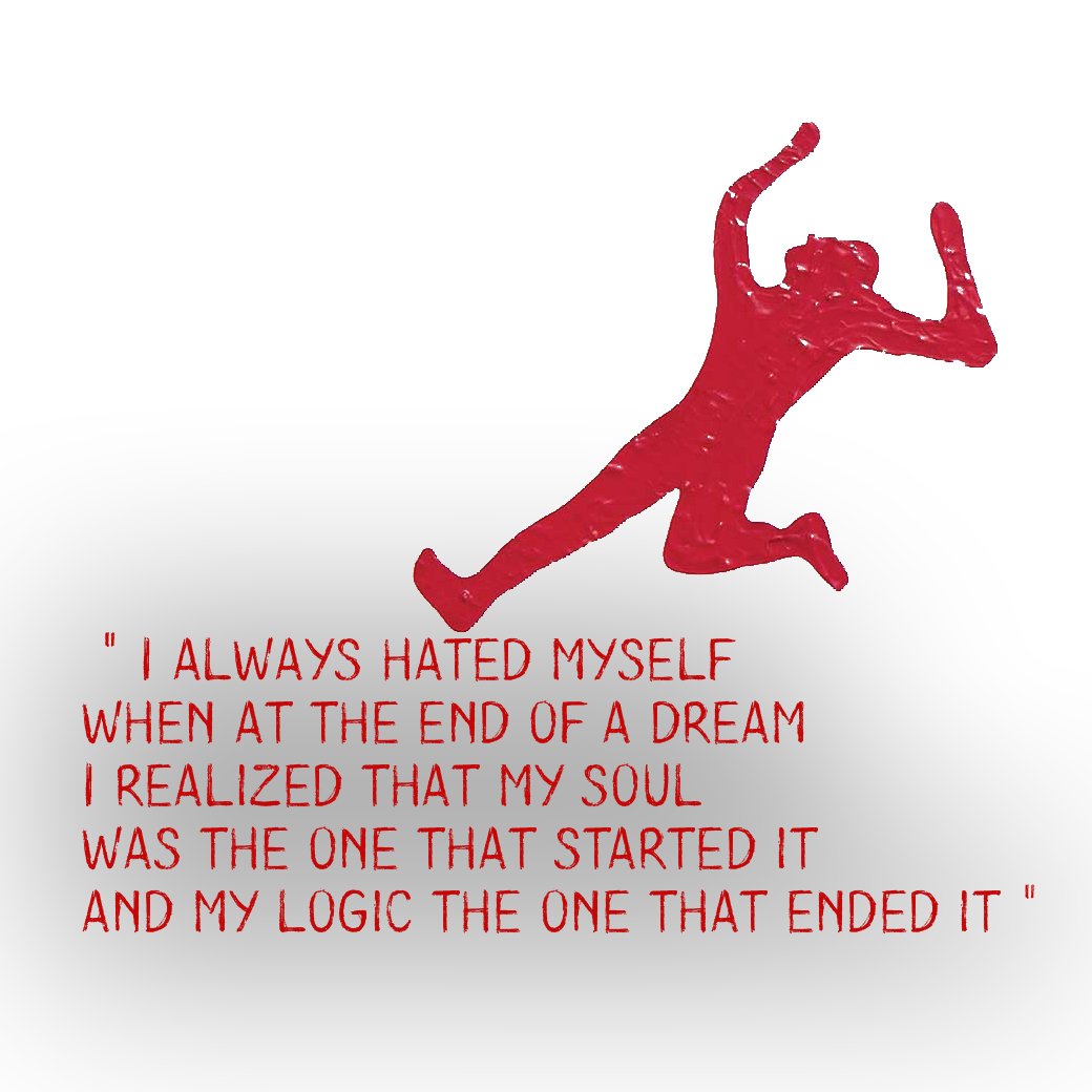 michalopoulosan's tweet photo. 📜 " I always hated myself when at the end of a dream I realized that my soul was the one that started it and my logic the one that ended it. "

✍️ Quote from the book : Invisible souls, unhappy happinesses, p. 19

#angelosm #books #mybook #quotes #quote #art #artquotes https://t.co/twb50xpXHi