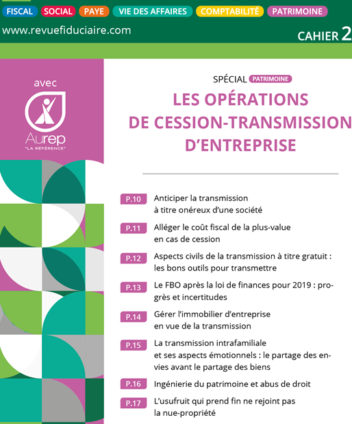 Super supplément au FH 3817 "Les opérations de cession-transmission d'entreprise" #AUREP #RevueFiduciaire #Expertcomptable #transmission Merci à <a href="/COrlhac/">Catherine Orlhac</a> <a href="/JeanAulagnier/">Aulagnier Jean</a> William Altide <a href="/NatachaFauchier/">Natacha Fauchier</a> <a href="/GMiermont/">Geneviève Miermont</a> François Fruleux <a href="/AnouchianS/">Anouchian Serge</a> Pascal Pineau (METISSE) Pierre FERNOUX