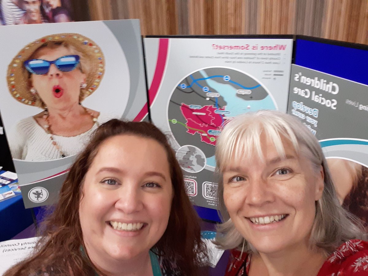 CareDevelopment's tweet image. Good luck to Mel @LearningOt and Claire @medley_claire from the Learning and Development, representing the team at Bournemouth #BU_HSSFair2019 today, looking lovely and smiley ladies :-)