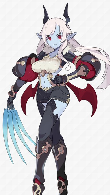 サイゲ新作のワールドフリッパー…異色肌娘いるんだーと思いつつリセマラしてたら、青も赤もいるという懐の深さよ… 