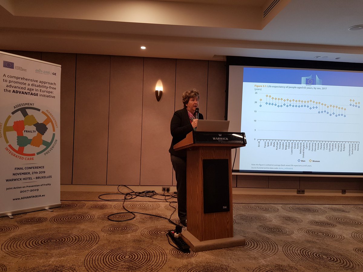 Honored to have with us Nicoline Tamsma, ADVANTAGE JA project officer from the DG for Health and Food Safety. #Advantage #frailty #finalconference #ageing