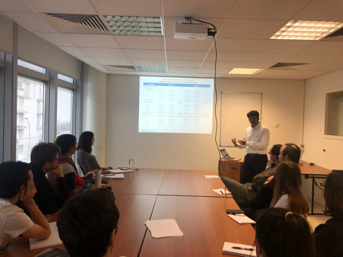 DivardG's tweet image. Very inspiring lecture on matching methods by Dr Vishnu Potluri from @PennMedicine @PeterPReese1 team. Forget the #propensityscore=&amp;gt;#optimalmatching is better if you want to control what you are doing.
THINKER trial doi.org/10.7326/M18-07…
@parcc_inserm @AST_info @rstudio