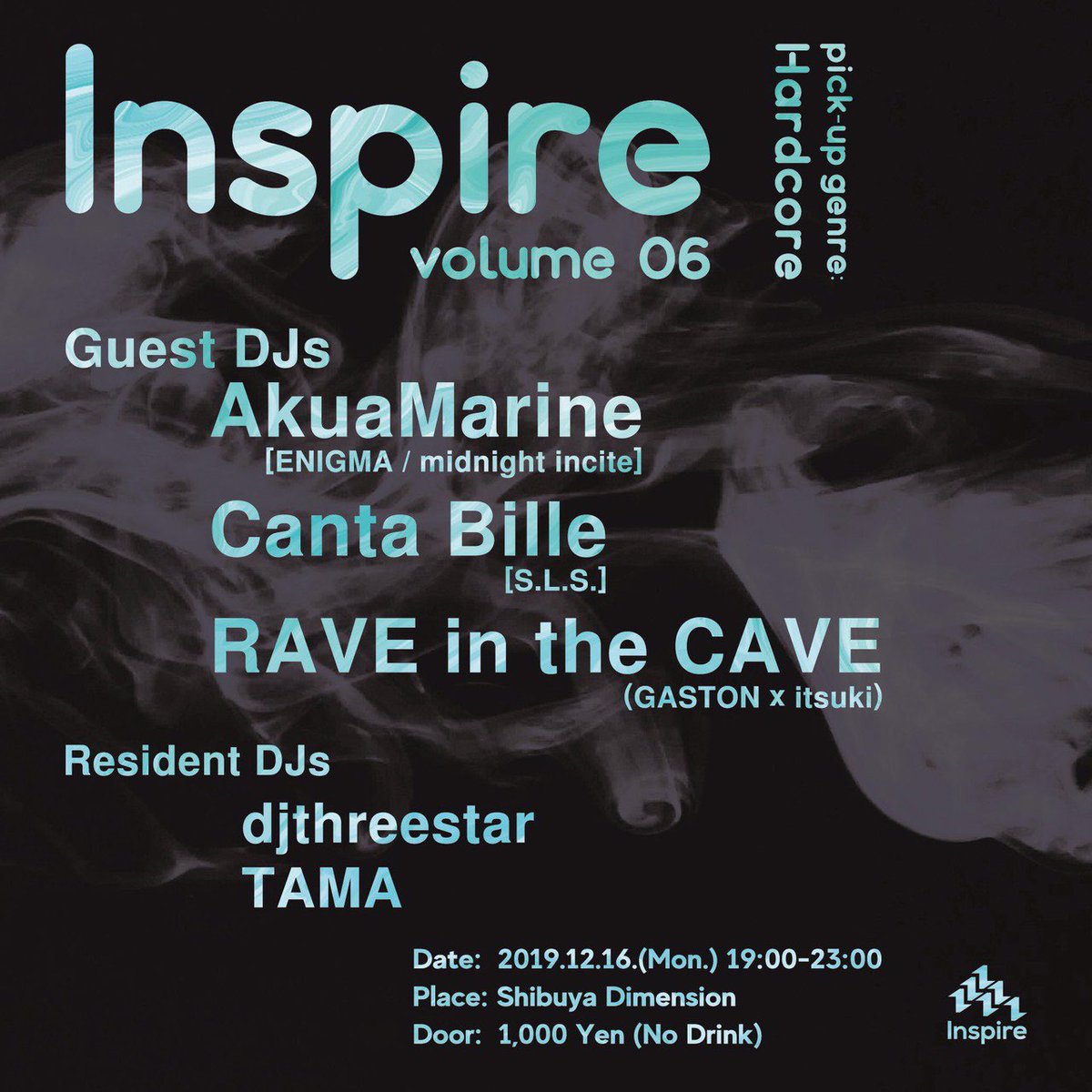 dj_tama_home's tweet photo. 【解禁🔥】
12/16(月) 19:00~23:00
@DimensionTokyo
6回目のInspire開催です!
今回特集するジャンルはHardcore🤡
オープンはHouse、メインタイムはHardcoreです👍
ゲストには
AkuaMarine
Canta Bille
RAVE in the CAVE (GASTON×itsuki)
(敬称略)
の三組が参戦!
月曜夜から踊り倒しましょう🕺 https://t.co/cp5P5YyXrL