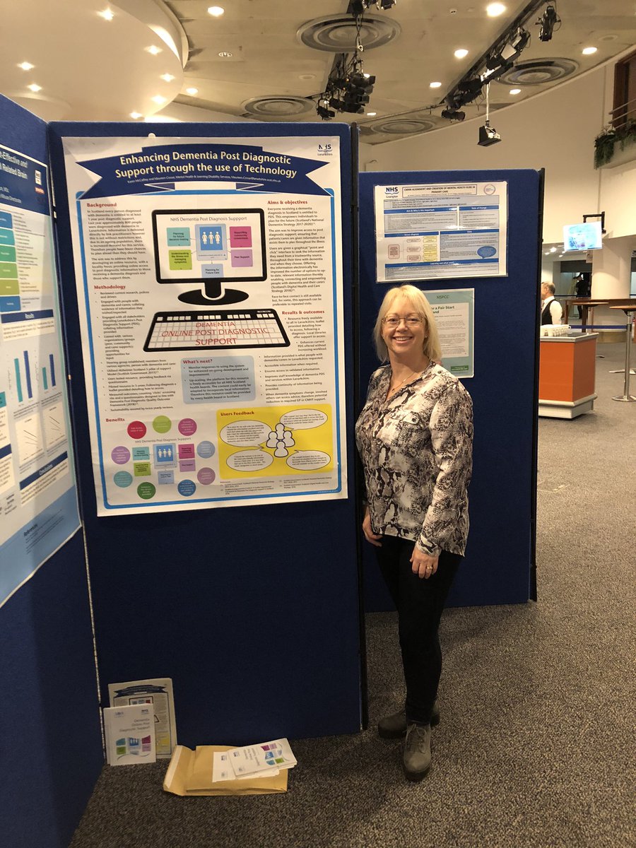 Highlighting quality improvement work in @NHSLanarkshire with primary care MH liaison nurses & dementia online resource at #scotmentalhealth2019 @AngelaK43982142 @Jennife06153631 @TracyCoyle17 @annearm79445417 @MaryGilfillan9 @del1now