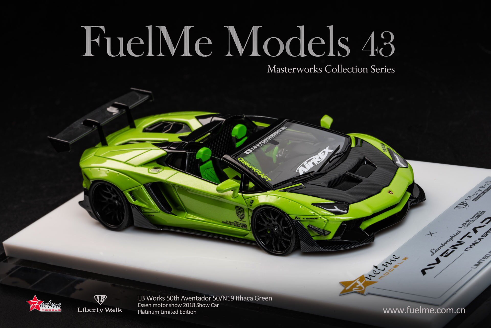 Fuelme× LibertyWalk AVENTADOR リバティー ミニカー 1/18 Lamborghini