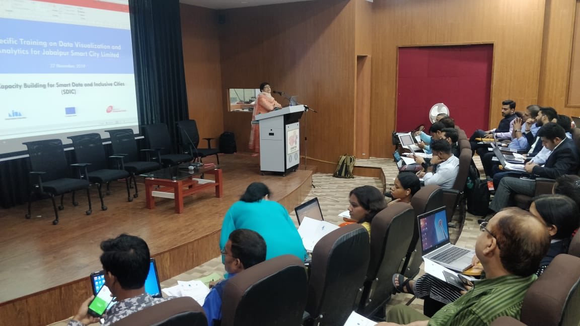 NIUA_India's tweet photo. Under the Capacity Building for Smart Data and Inclusive Cities project at NIUA, today the team is conducting a Training on data Visualisation in Jabalpur

#SDIC #Inclusivecities #SmartData #InclusiveNovember https://t.co/0JpdvVS0MR