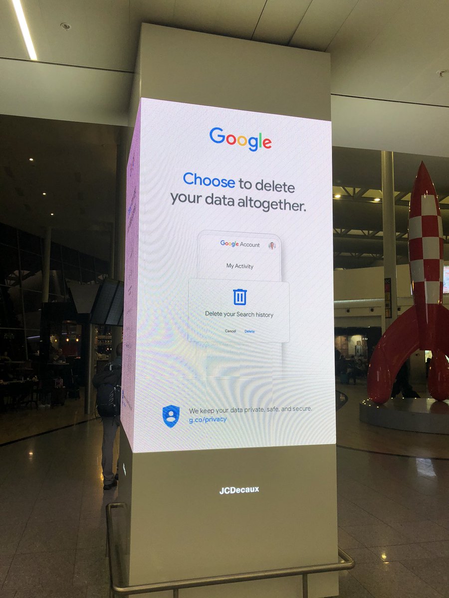 SteenP's tweet image. Your privacy and data is on the agenda when you see these adds in the airport