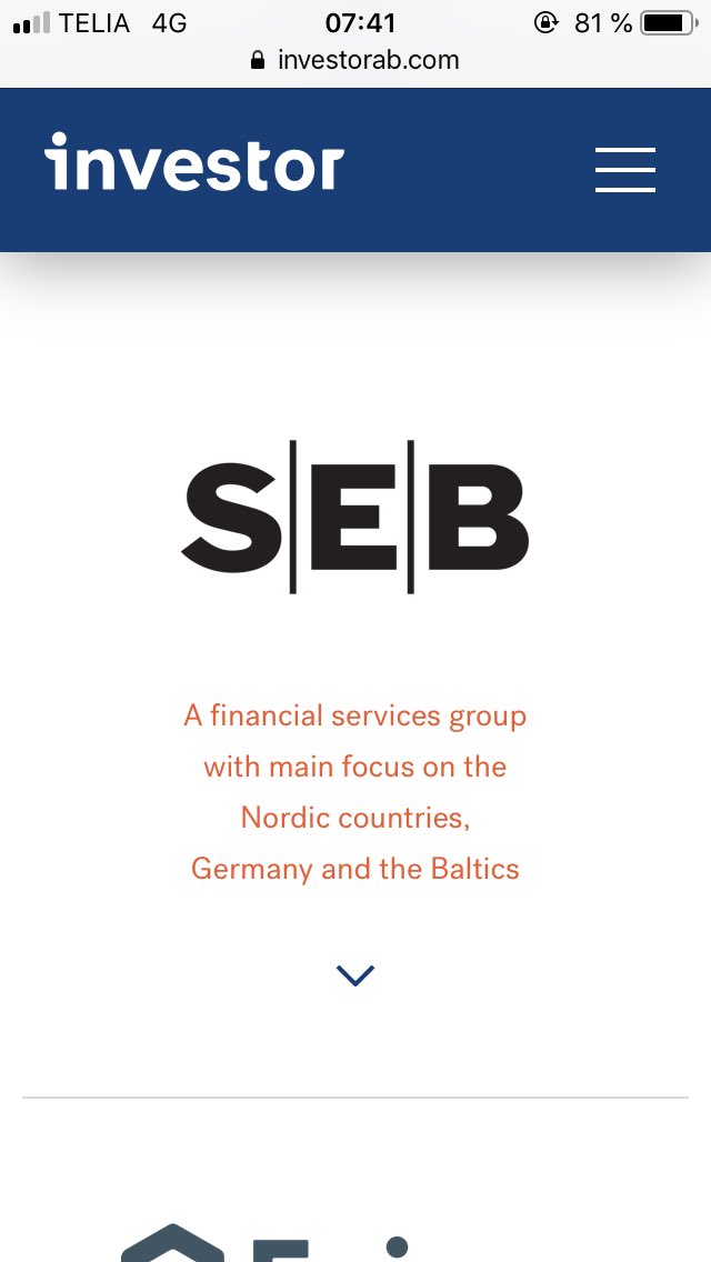 So on the topic eyes on Sweden. This is not even a hard one... Investor controlled companies: Ericsson -the wire, Saab -war, ABB -the grid, SKL -bearings that ”makes the world turn” Astra Zeneca -keeps ppl sick, Nasdaq -controls money, SEB -Soros funds kept there? And a lot more