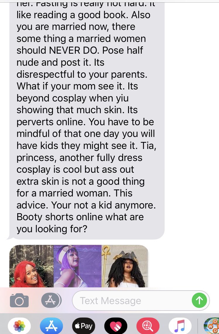 magicalblkalia's tweet photo. Today my mother in law came out of the blue &amp; body shamed me and lectured me about cosplay. People like her is why I am such an advocate for body positivity https://t.co/Sa5NhFFznp