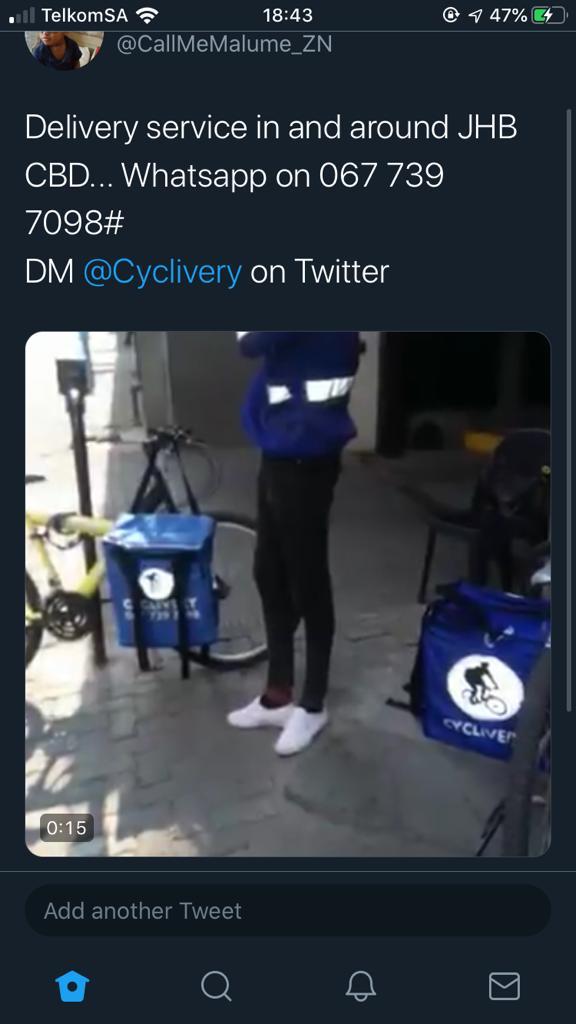 Cyclivery_sa tweet media