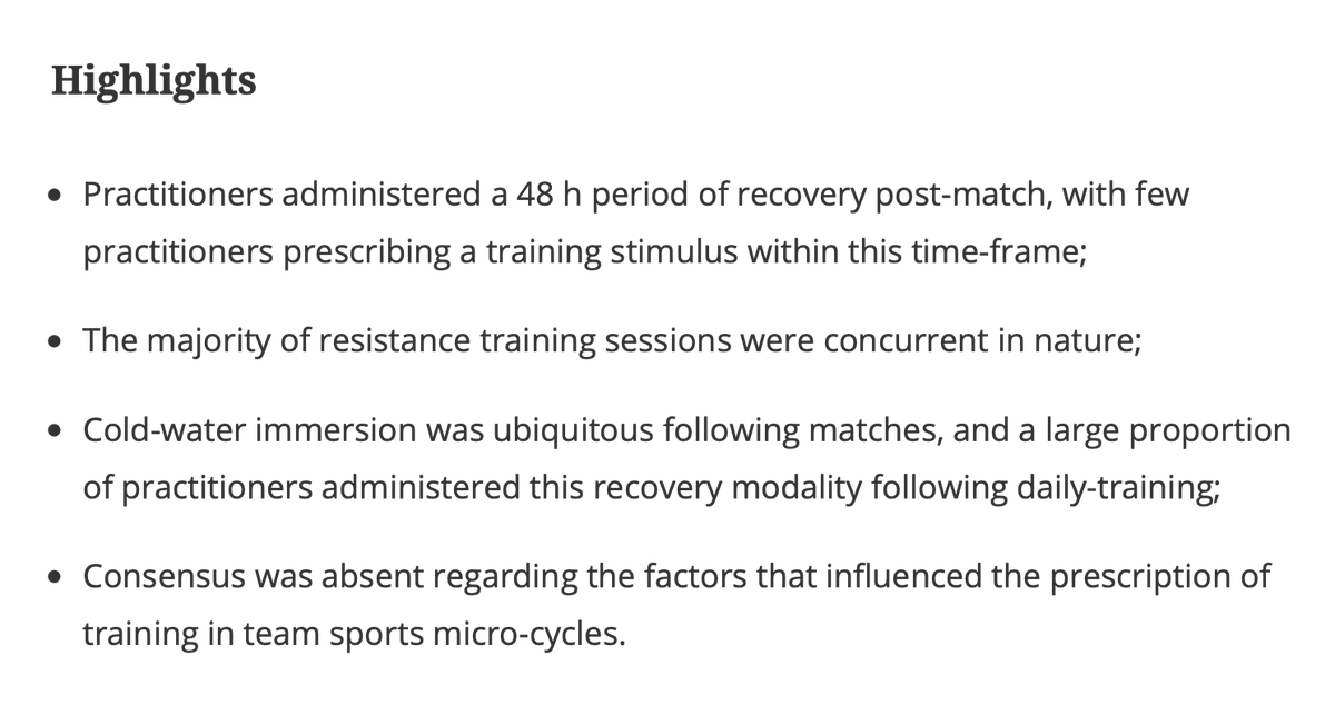 EurJSportSci's tweet photo. Current Issue: Scheduling 🗓🕑 of training and recovery during the in-season weekly micro-cycle: Insights from team sport practitioners by @RLCross_ https://t.co/1AjiIQll0G #training #sportscience https://t.co/Nb5pCIsZp2