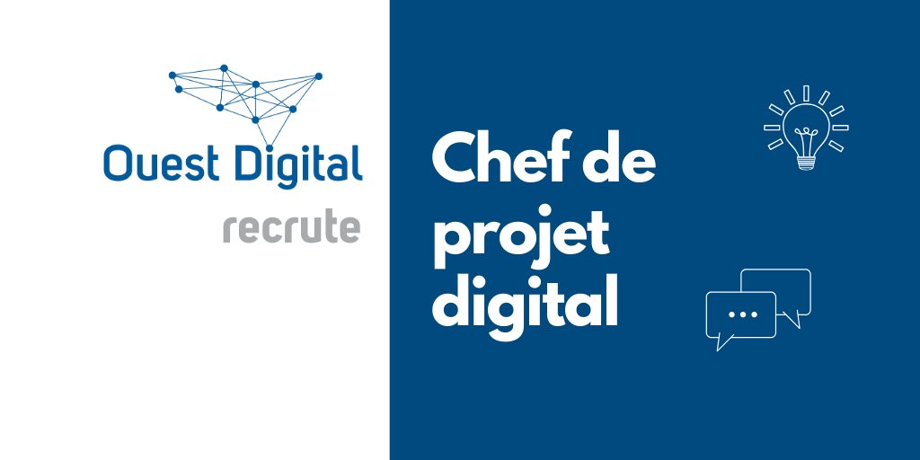 Ouest_Digital's tweet photo. 🔴 📢 Pour répondre à une forte croissance, nous recrutons :
📝 Chef de projet digital (CDD)
👥 Solide culture web &amp; social media, doté d’une qualité rédactionnelle et un brin créatif.
👉 Offre complète : https://t.co/fM4hpBub4m
Merci pour vos RT 🙏#Emploi #SocialMedia #i4emploi https://t.co/8J0N6sgWV4