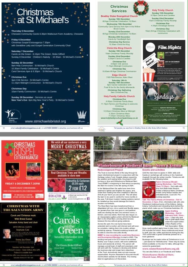 BS_Matters's tweet photo. @DwffFilton @BSTFC @Bristol_People @BradleyStokeLFC @meade_park @of_acres @friendsoflittl2 @WillowBrookCtr @DunkleysCo @Filtongolfclub1 @bradleystokecs @NDAC_co_uk @GregorHeating @BarberWoody @FootcareIms @BPatchway #xmasiscoming #xmasoffers The December Mag is NOW online to download FOR FREE https://t.co/FQs84p4EBJ
Lots for everyone to read plus loads OF MONEY OFF VOUCHERS from our advertisers.Advertise your business In January's magazine now from only £25 per month plus VAT!Deadline 10/12 https://t.co/F7dVOKZ4ai
