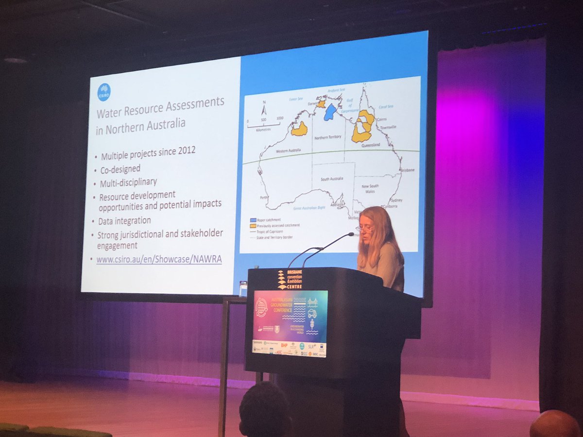 agc2022_'s tweet photo. Jane Coram from @CSIRO presentation the final plenary for #AGC2019 “Groundwater Forever - Water for Life” https://t.co/RBI8jyUkrq