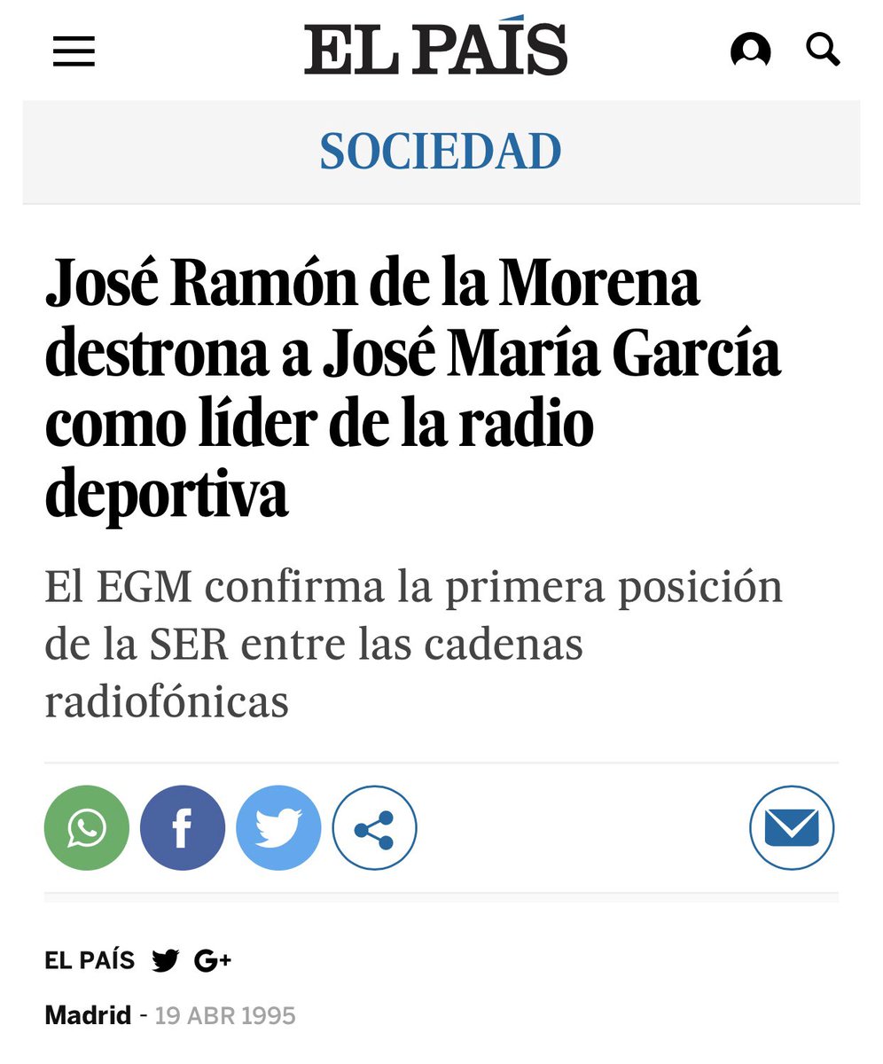 JavierVisiers's tweet photo. 🗓 25 años después la historia se repite a la inversa. @juanmacastano🎙y El @partidazocope “destronan” a @La_SER y se convierten en LÍDERES 👑 de la #radio deportiva nocturna en @COPE ¡Enhorabuena a Juanma y al equipo de @deportescope! #COPEHaceHistoria 👉 https://t.co/tbuxjM355M https://t.co/7yxYro6nXN