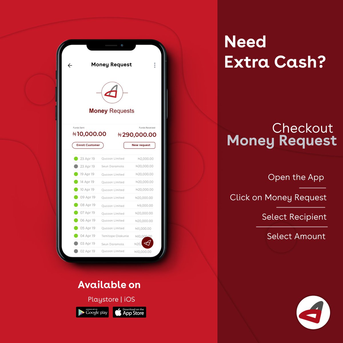 rubies_ng's tweet photo. What are friends for....
Send a money request - Get money fast
1. From friends &amp; family 
2. From people owing you 
3. And just simply anyone 
#BankWith Rubies 
#MoneyRequest #WednesdayMotivation #WednesdayWisdom https://t.co/7XayYSMcmk