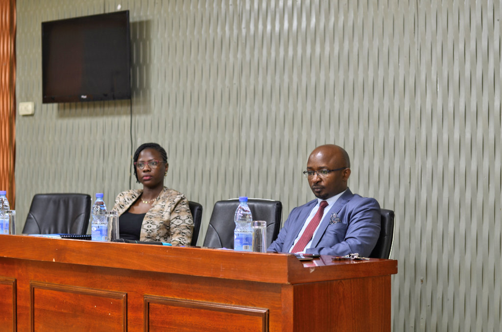 ug_lawsociety's tweet photo. Ms Agnes Isharaza Tibayeita, Company Secretary @nssfug begins the second session with a presentation on "National Social Security Fund: Today &amp; The Future"

#BuildingBridges #ULSCLE https://t.co/YO5hh9XYgV