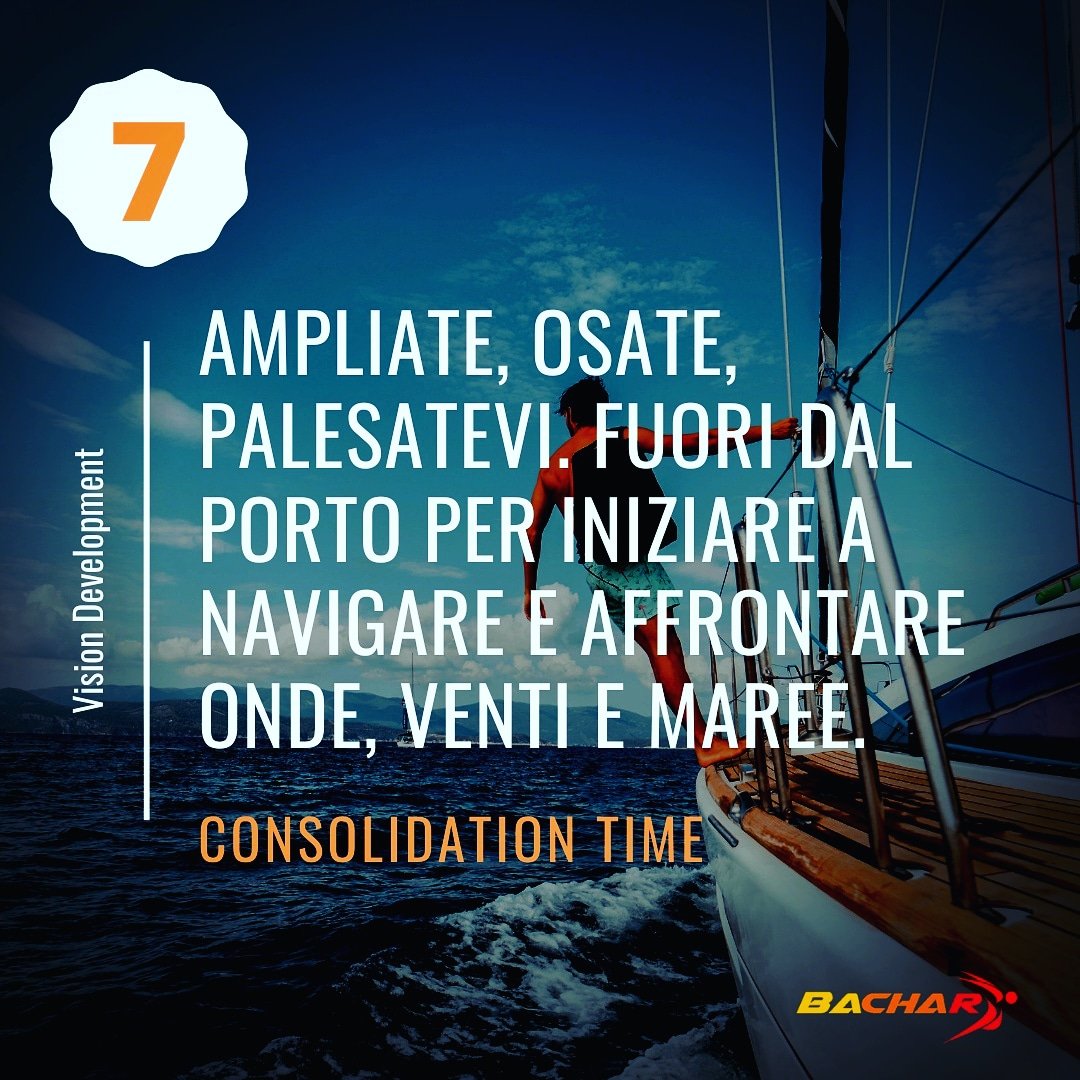 bachar_it's tweet image. 7 PASSI PER INIZIARE A CONCRETIZZARE UN SOGNO O UN'IDEA - "CONSOLIDATION TIME"
#VisionDevelopment 7
#Coaching #Startup