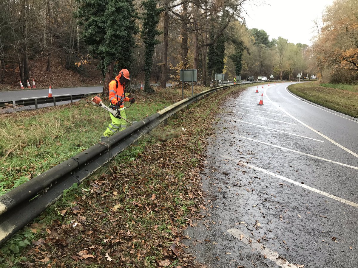 Not much field work going on at the moment but good progress is still being made by the verge cutting team